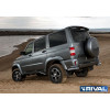 Защита заднего бампера d76+d42 уголки RIVAL UAZ Patriot 2005-2014  R.6301.008