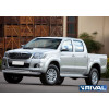 Защита переднего бампера d76+d42 RIVAL Toyota Hilux 2011-2015  R.5711.005