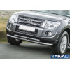 Защита переднего бампера d76+d57 RIVAL Mitsubishi Pajero IV 2011-2014-  R.4002.009