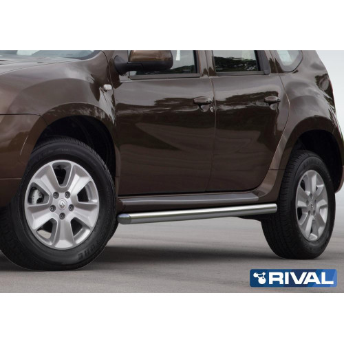 Защита порогов d57 RIVAL Nissan Terrano 2014-/Renault Duster 2011-  R.4703.006