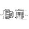 SAE-Серия Dually (4 светодиода) Отборный жёлтый противотуманный свет (пара)  504814