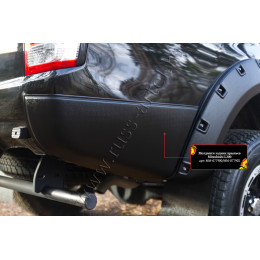 Молдинги задних крыльев Mitsubishi L200 2015-2018 (V дорестайлинг)  MM-077900