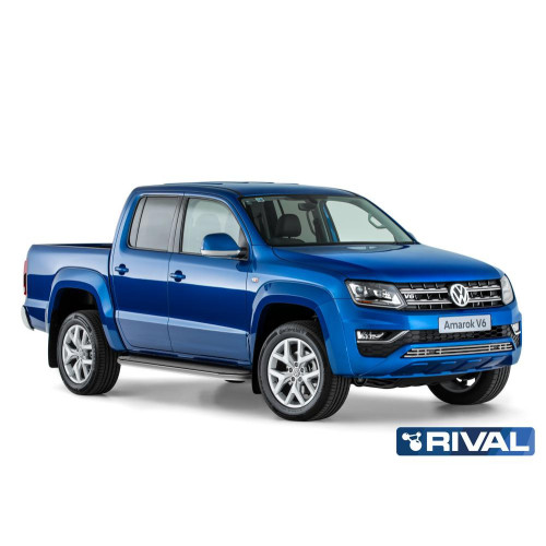 Решетка бампера d10 RIVAL Volkswagen Amarok 2016-  G.5801.001