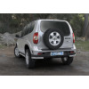 Защита заднего бампера d57 уголки RIVAL Chevrolet Niva 2009-  R.1004.012