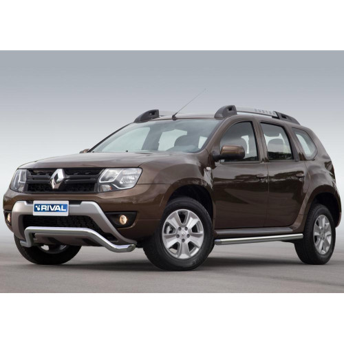 Защита переднего бампера d57 волна RIVAL Renault Duster 2015-  R.4703.003