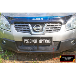 Защитная сетка решетки переднего бампера Русская артель Nissan Qashqai 2006-2010  SRN-136602