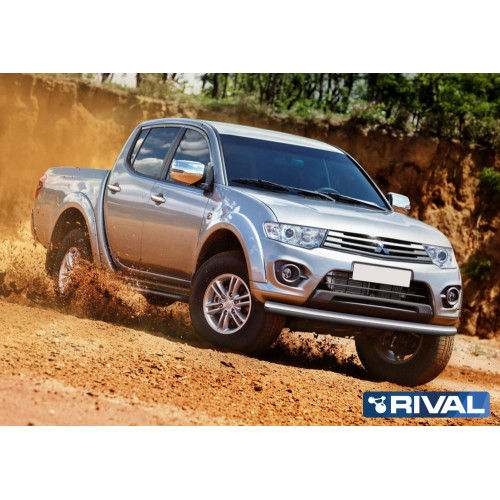 Защита переднего бампера d76 RIVAL Mitsubishi L200 2006-2015 R.4004.015