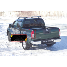 Комплект накладок на задний откидной и боковые борта, со скотчем 3М Русская артель Nissan Navara  NN-150002