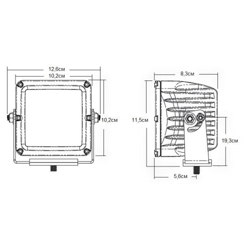 SAE-Серия D-XL (9 светодиодов) Противотуманная фара (пара) 321513