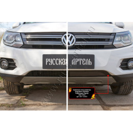 Защитная сетка решетки переднего бампера (Track & Field) Русская артель Volkswagen Tiguan 2011-2015   SRV-135502