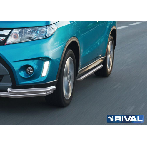 Защита порогов d42 RIVAL Suzuki Vitara 2015-  R.5509.003