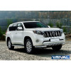 Защита переднего бампера d76+d57 с профильной защитой картера RIVAL Toyota Land Cruiser Prado 150 2009-2013-2017 R.5704.034