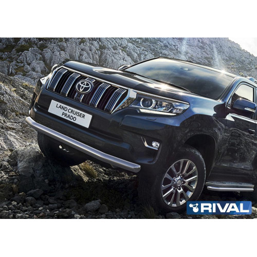 Защита переднего бампера d76 RIVAL Toyota Land Cruiser 150 Prado 2017-  R.5721.002