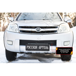 Зимняя заглушка решётки переднего бампера Русская артель Great Wall Hover H2 2005-2010  ZRG-130002