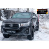 Расширители колесных арок (вынос 25 мм) Toyota Hilux 2018-2020 (Exclusive Black) RT-062902