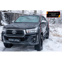 Расширители колесных арок (вынос 25 мм) Toyota Hilux 2018-2020 (Exclusive Black) RT-062902