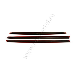 Комплект накладок на боковые борта и задний откидной борт без скотча Mitsubishi L200 2015-2018 (V дорестайлинг) NM-158412