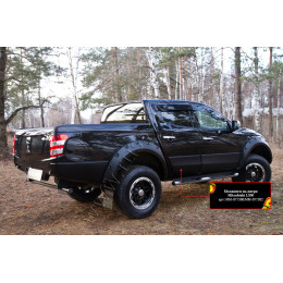 Молдинги на двери Mitsubishi L200 2015-2018 (V дорестайлинг)  MM-077502