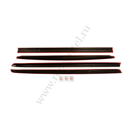 Комплект накладок на передний борт кузова, боковые борта и задний откидной борт без скотча Mitsubishi L200 2015-2018 (V дорестайлинг) NM-157312