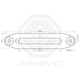 Клюз алюминиевый под синтетический трос для лебедок 8000-12000 lbs