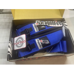 Dragonfire 4-х точечные ремни безопасности (грязевые)  3" синие - оригинал! 