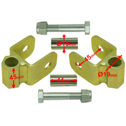 Удлинители амортизаторов H45x19x50мм (лифт 2" или 50мм)  (2шт) 