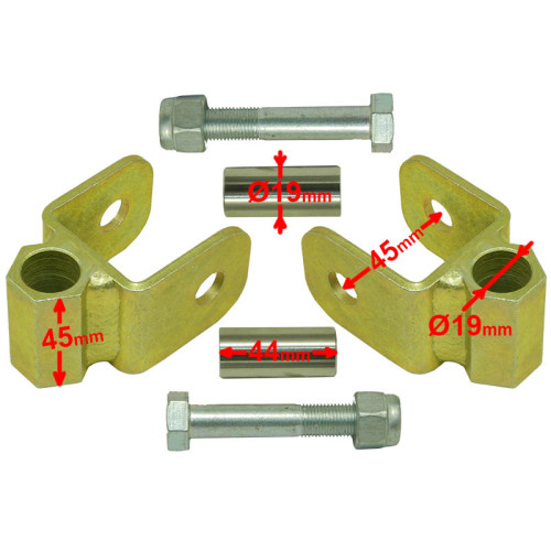 Удлинители амортизаторов H45x19x50мм (лифт 2" или 50мм)  (2шт) 