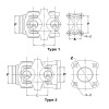 Усиленный шарнир ГУКа TOYOTA (60x60) 2.362" x 2.362" тюнинг