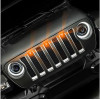 Габаритные огни Oracle Lighting в решетку радиатора Wrangler JL (оранжевый)