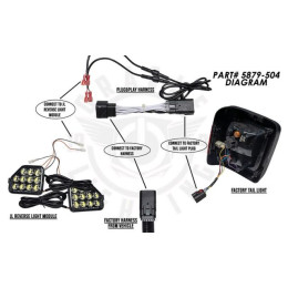 Адаптер проводки ORACLE Lighting Plug & Play для задних фонарей Wrangler JL