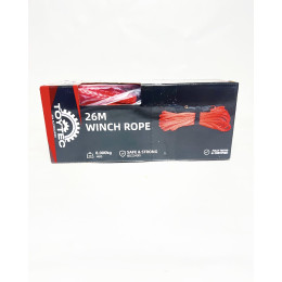 Усиленный заплетенный трос для лебедки синтетический диаметр 10 мм длина 26 метров 