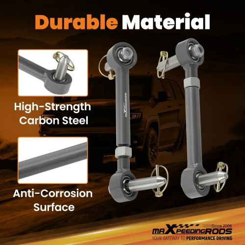 Передний удлиненный  размыкаемый стабилизатор поперечной устойчивости  Jeep Wrangler JK 2007-2017