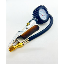 Пистолет для подкачки колес стрелочный с плоским курком и с кнопкой стравливания, ЕВРО разъем под шланг