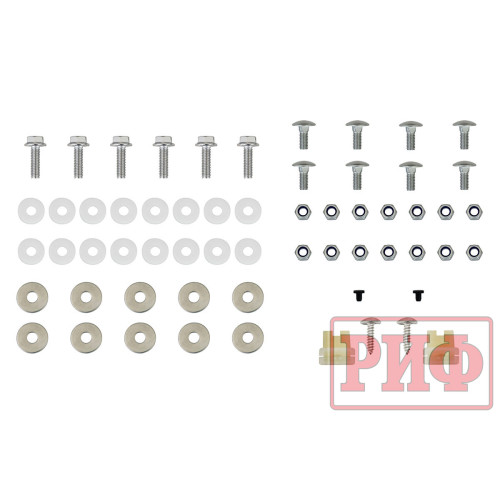 Рамка номерного знака на клюз лебедки для скрытой установки лебедки