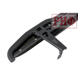 Пороги РИФ силовые Toyota Land Cruiser Prado 150 (чёрные)