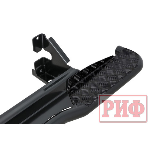Пороги РИФ силовые Toyota Land Cruiser Prado 150 (чёрные)