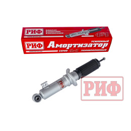 Амортизатор усиленный РИФ передний газовый Mitsubishi L200 2005-2023, Pajero Sport II, III 2009-2024 штатный и лифт 0-40 мм (уценка)