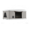 Палатка на крышу автомобиля AUTOHOME MAGGIOLINA AIRLANDER PLUS MEDIUM GRAY X-LONG, серый тент, лестница 215 мм