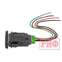 Кнопка ВКЛ/ВЫКЛ, белый, WINCH POWER TOYOTA 40x20 горизонтальная