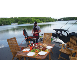 Гриль газовый O-GRILL 900МT bicolor черный-золотистый (в комплекте адаптер тип А)