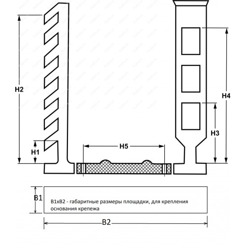 Зажим универсальный (большой) , 50-380 мм