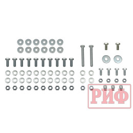 Фаркоп РИФ передний (переходник) для съёмной лебедки в штатный бампер Toyota Hilux 2015+