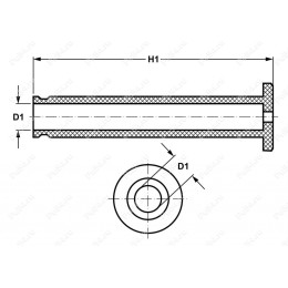 Чехол рукоятки 33*107, полиуретановый для хай-джека (hi-jack)