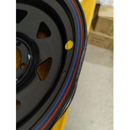 Диск усиленный УАЗ стальной черный 5x139,7 8xR17 d110 ET-19 (треугольник мелкий) (уценка)