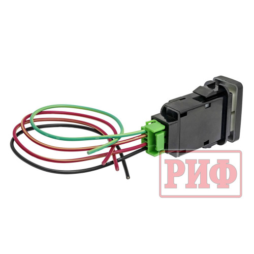 Кнопка ВКЛ/ВЫКЛ, белый, FRONT DIFF LOCK TOYOTA 40x20