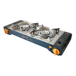 Плита газовая TOURIST TWIN-HIT двухконфорочная, с переходником (уценка)