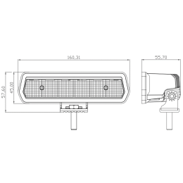 Светодиодная фара рабочего света РИФ 160 мм 30W LED