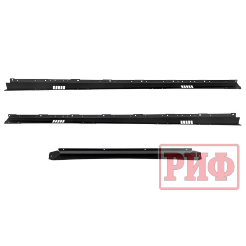 Багажник экспедиционный (платформа) алюминиевый РИФ 1200x2080 мм для Toyota Land Cruiser 200 (с крепежом)