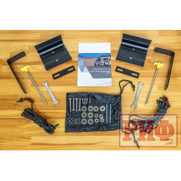 Маркиза автомобильная РИФ 2,5х2,5 м полуавтомат (винил) темно-серая