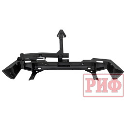 Бампер РИФ силовой задний TANK 300 с квадратом под фаркоп, калиткой и фонарями